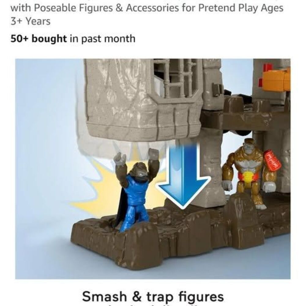 Fisher Price Imaginext Gorilla Fortress HTK86 & Boss Level Army Pack 2 Pack - Picture 11 of 16